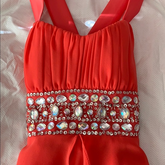 Pink high-low dress - Picture 2 of 4